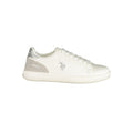 "White Polyurethane Women's Sneaker"