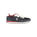 Blue Polyurethane Men's Sneaker