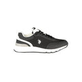 Black Polyester Men's Sneaker