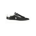 Black Polyester Men's Sneaker