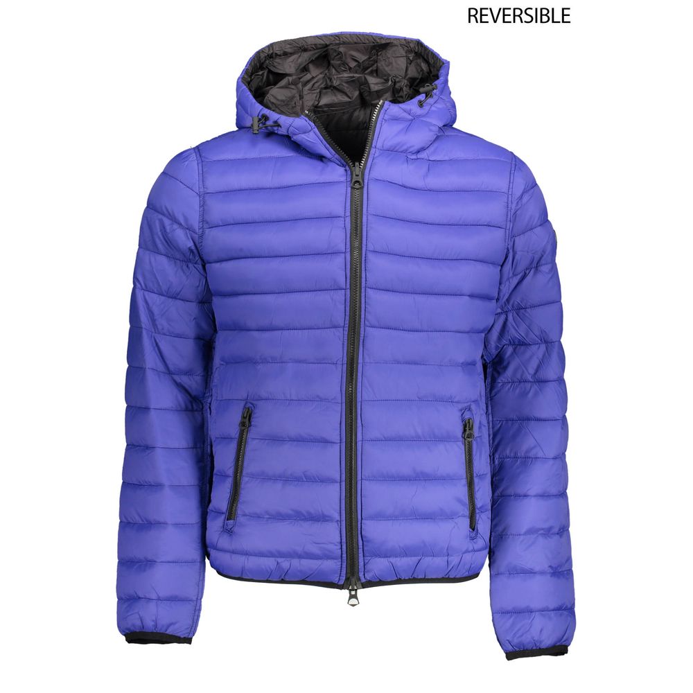 Мужская куртка из синего нейлона