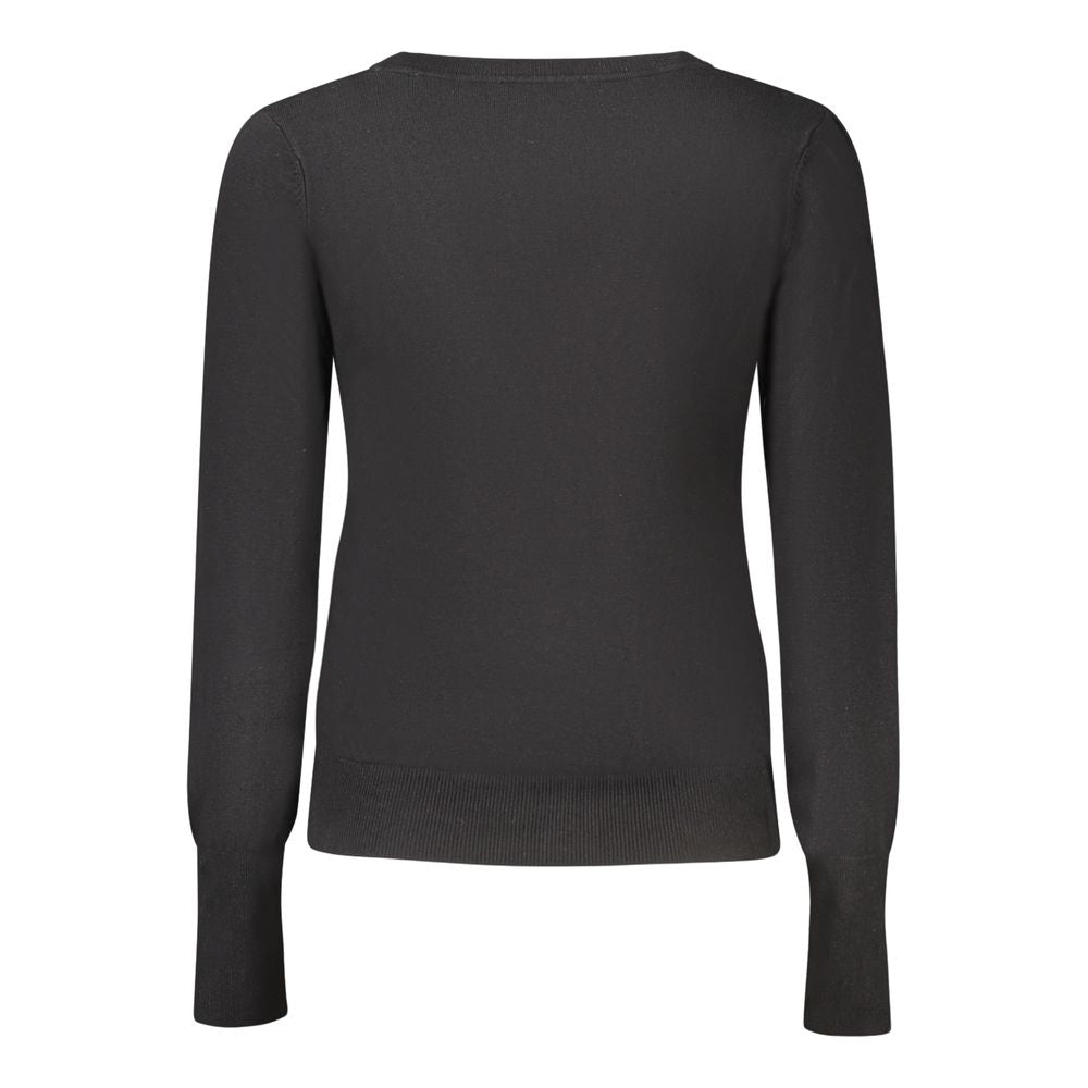 "Черный вискозный женский кардиган"